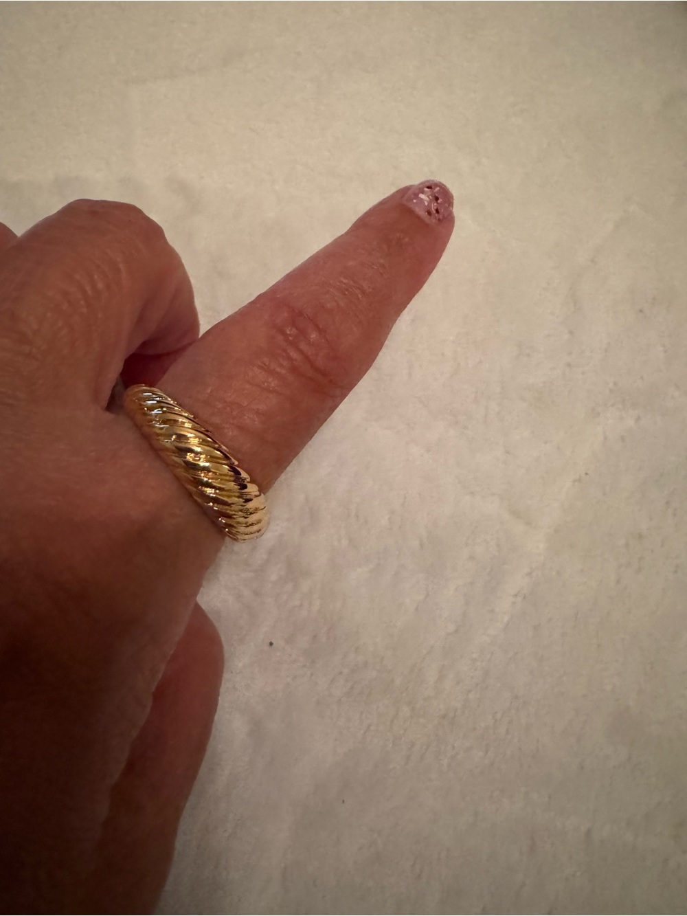 Avon Gold Twisted Rope Band Ring - Women Jewelry